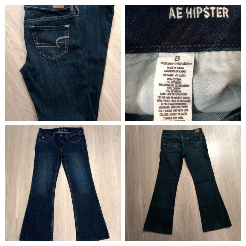 American Eagle Hipster Jeans SZ-8 FREE top